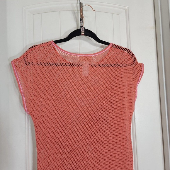 Corey Lynn Calter Womens Dress Becca Pineapple Salmon Crochet Tassel Mini M L - Picture 10 of 11